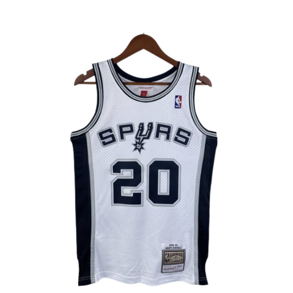regata NBA Spurs Ginobili 20 - Branca