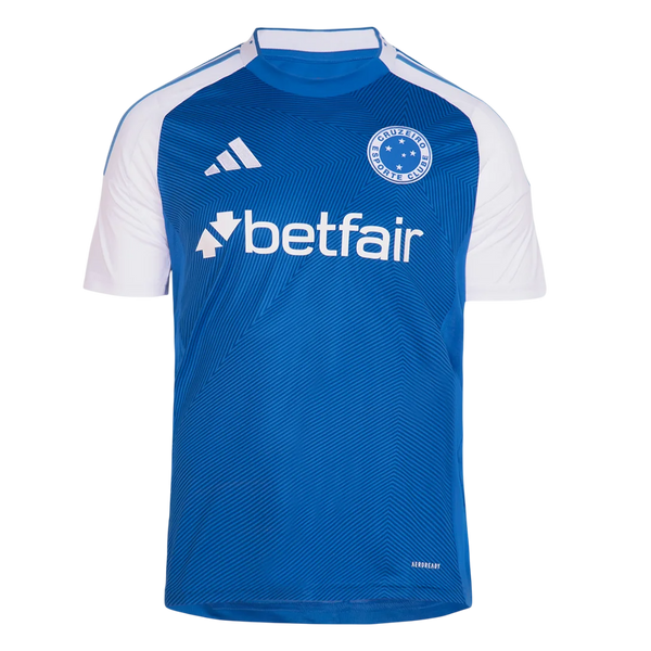 Camisa Cruzeiro Home 25/26 Adidas Torcedor Masculino - Branca e Azul