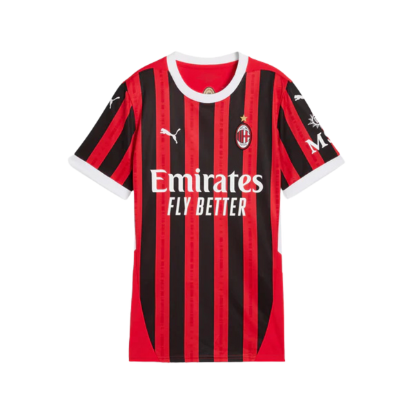 Camisa AC Milan Home 24/25 Puma Torcedor Feminina -  Vermelha e Preta