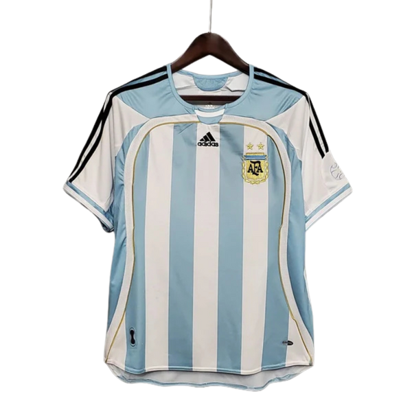 Camisa Seleção Argentina Retrô 2006 Azul e Branca- Adidas