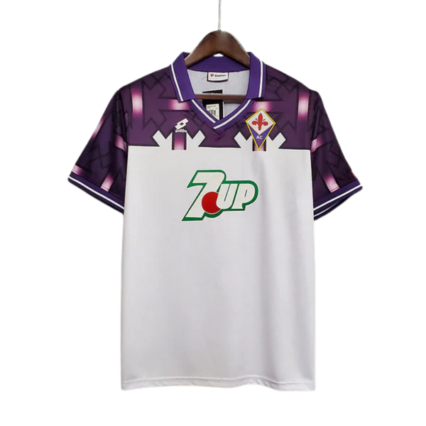 Camisa Fiorentina Retrô 1992/1993 Branca e Roxa - Lotto