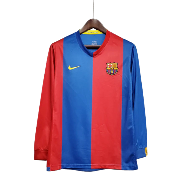 Camisa Manga Longa Barcelona 06/07 Nike - Grená