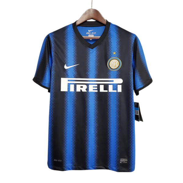 Camisa Inter de Milão Retrô 2010/2011 Azul e Preta - Nike