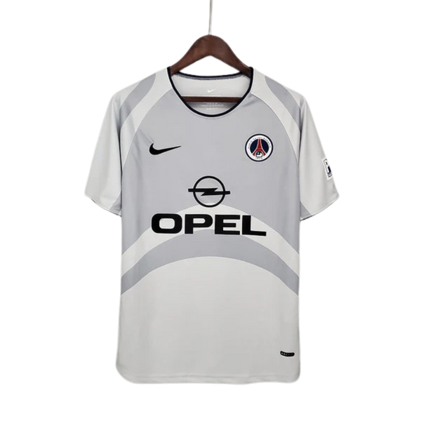 Camisa PSG Retrô 2001/2002 Branca e Cinza - Nike