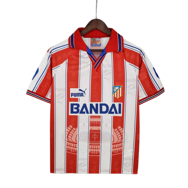 Camisa Atlético de Madrid Retrô 1996/1997 Branca e Vermelha - Puma