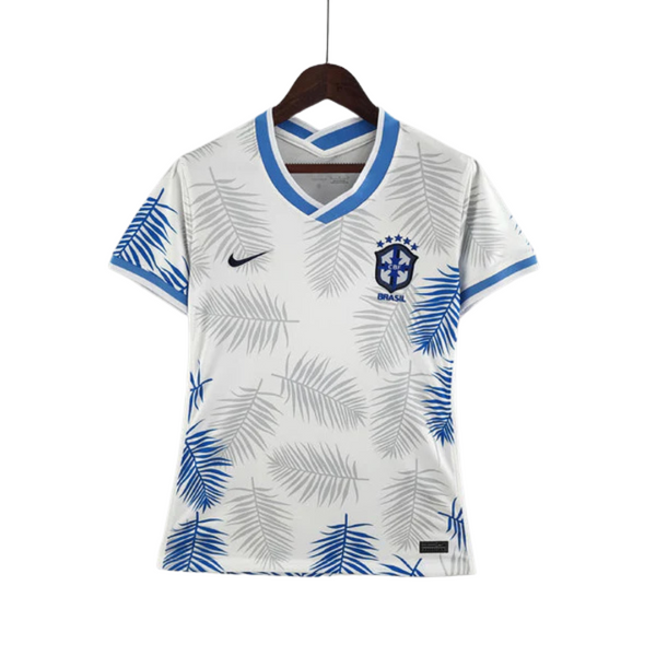 Camisa Feminina Seleção Brasil Nike - Branca - Conceito Floresta Amazônica
