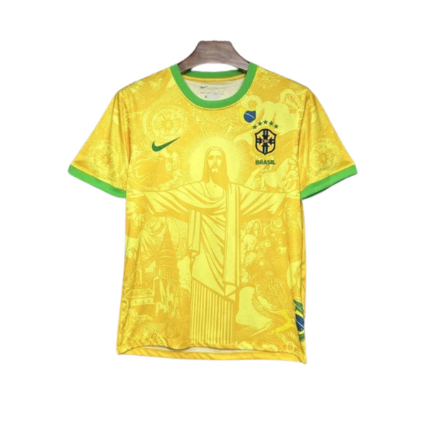 Camisa Brasil Edição Especial Cristo Redentor - Amarela