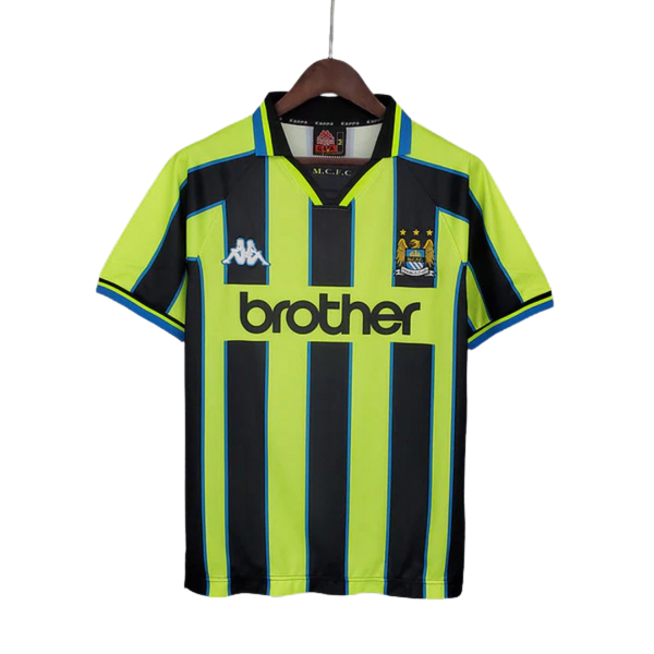 Camisa Manchester City Retrô 1998/1999 Amarela e Preta - Kappa