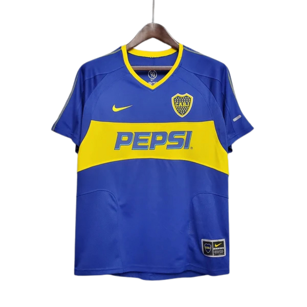Camisa Boca Juniors Retrô 03/04 - Nike - Azul e Amarela