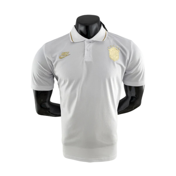 Camisa Polo Brasil Branca - Masculina