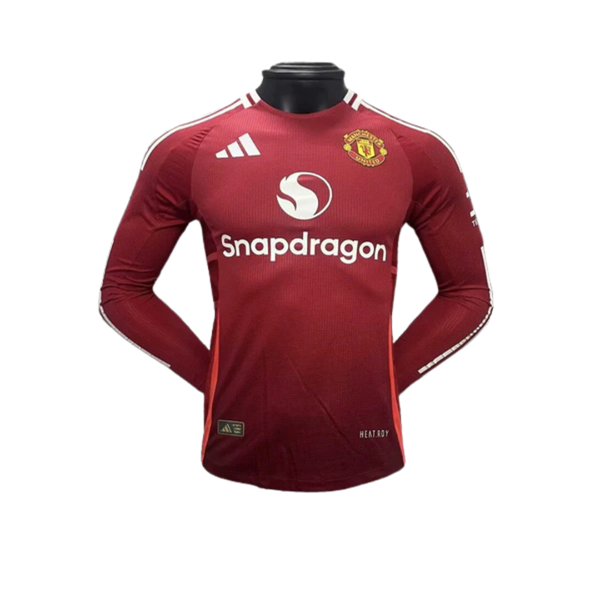 Camisa Manchester United 2024/25 Home - Manga Longa