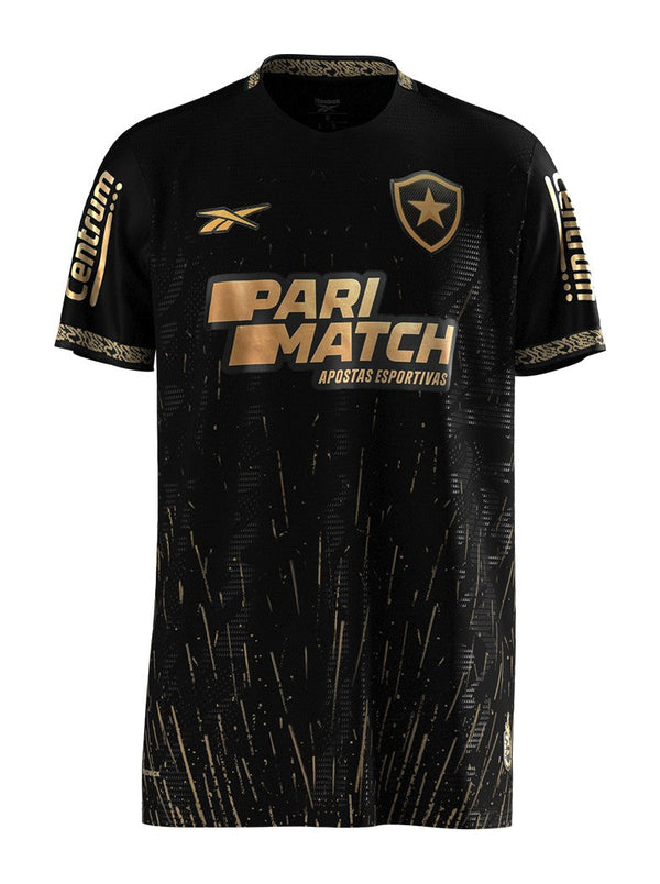 Camisa Botafogo Away 24/25 s/n° Torcedor Reebok Masculina - Preta e Dourada