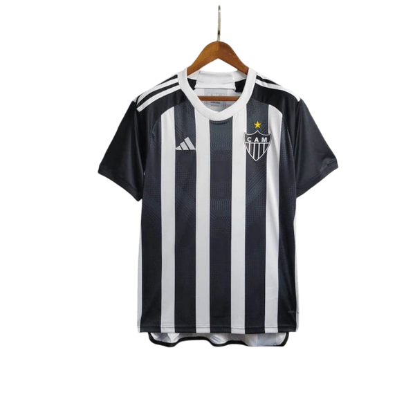 Camisa Atletico Mineiro Home 22/23 Adidas Torcedor Masculina - Preta e Branca