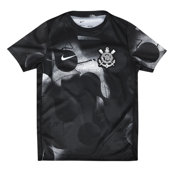 Camisa Corinthians 25/26 Pré-jogo Nike Masculino  - Preto