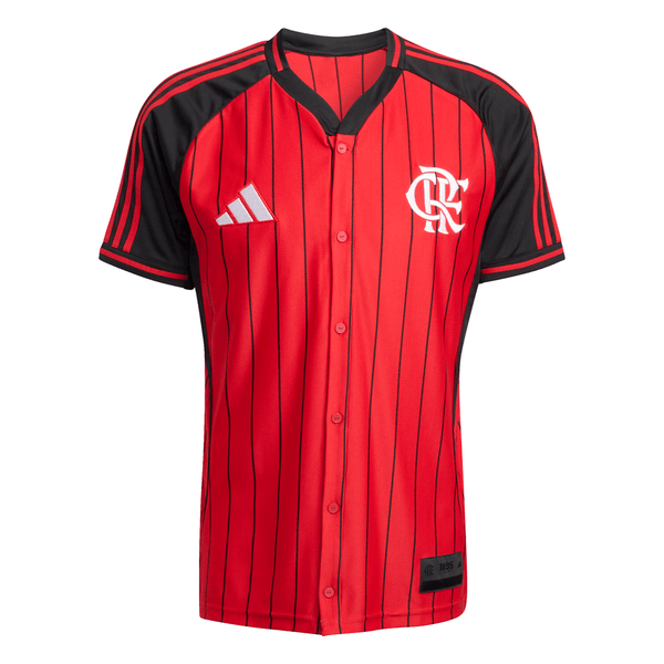 Camisa Flamengo US 25/26 Masculino Adidas Torcedor - Vermelha e Preta