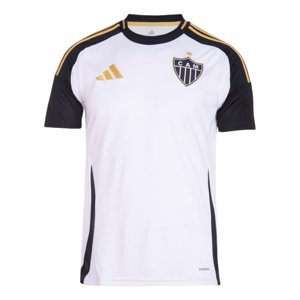 Camisa Atlético Mineiro Away 25/26 Adidas Torcedor Masculina - Branca e Preta