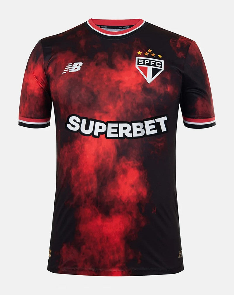 Camisa São Paulo Third 24/25 s/n° New Balance Reebok Masculina - Vermelha e Preta