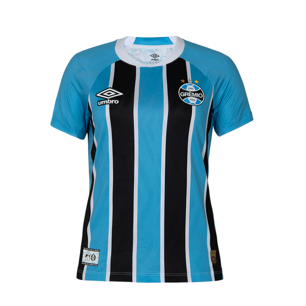 Camisa Grêmio Home 25/26 Umbro Torcedor Feminina - Tricolor
