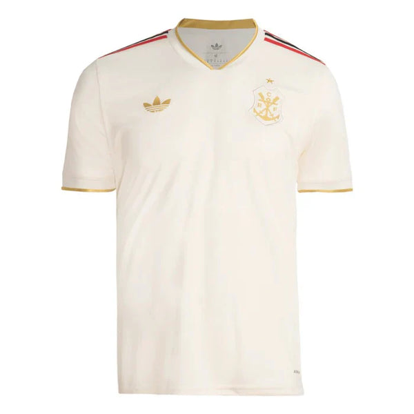 Camisa Flamengo Third 25/26 Masculina Torcedor - Begê e Dourado