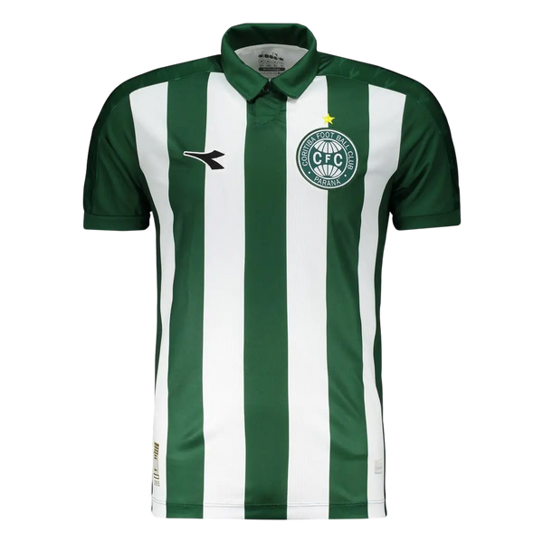 Camisa Coritiba Away 25/26 Diadora Torcedor Masculina - Verde e Branco