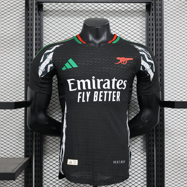 Camisa Arsenal Away 2024/25 Jogador Adidas Masculino com Patch - Preta
