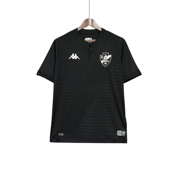 Camisa Vasco da Gama III 24/25 Kombat Kappa Masculina Torcedor - Preta