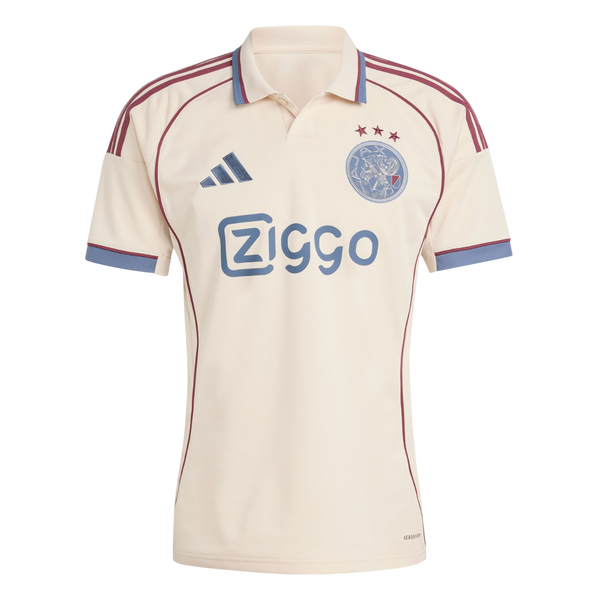 Camisa Ajax Third 25/26 Adidas Torcedor Feminina - Creme