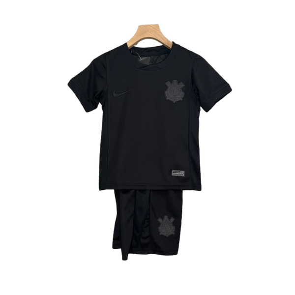 Kit Infantil Corinthians Away 24/25 - Nike - Preto