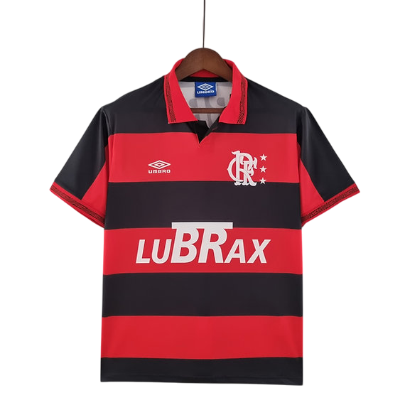 Camisa Retrô Flamengo Home 1992/93 Masculino - Preto e Vermelho