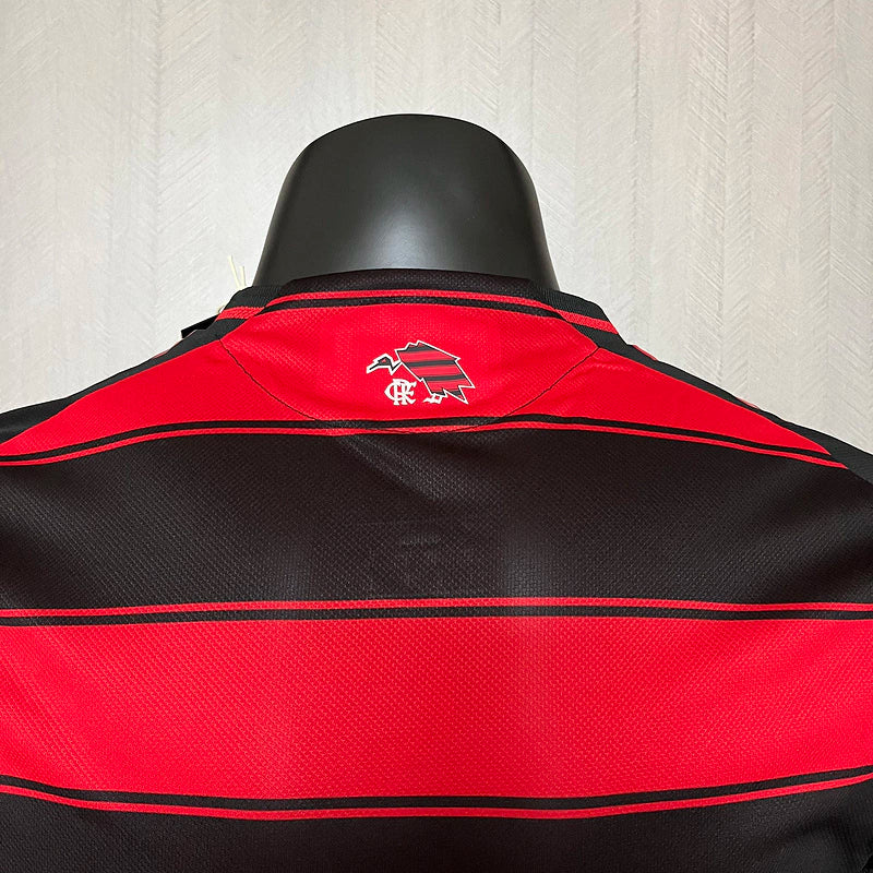 Camisa Flamengo Home 25/26 s/n° Jogador Masculino com Patch - Preta e Vermelha