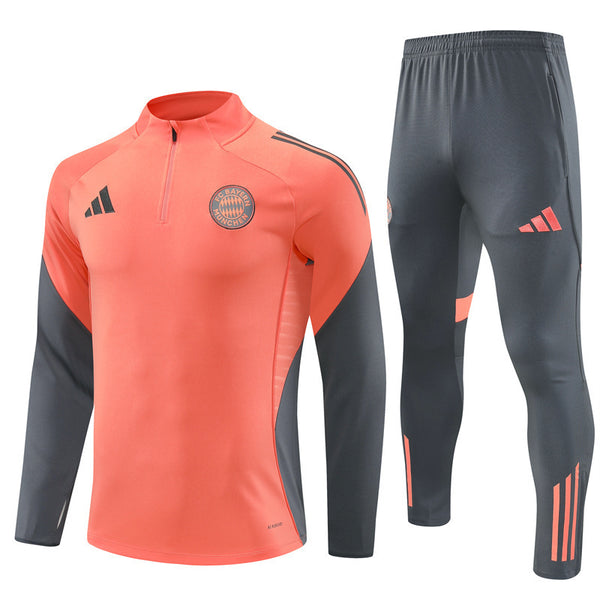 Conjunto de Treino Bayern de Munich 25/26 Laranja e Cinza - Adidas