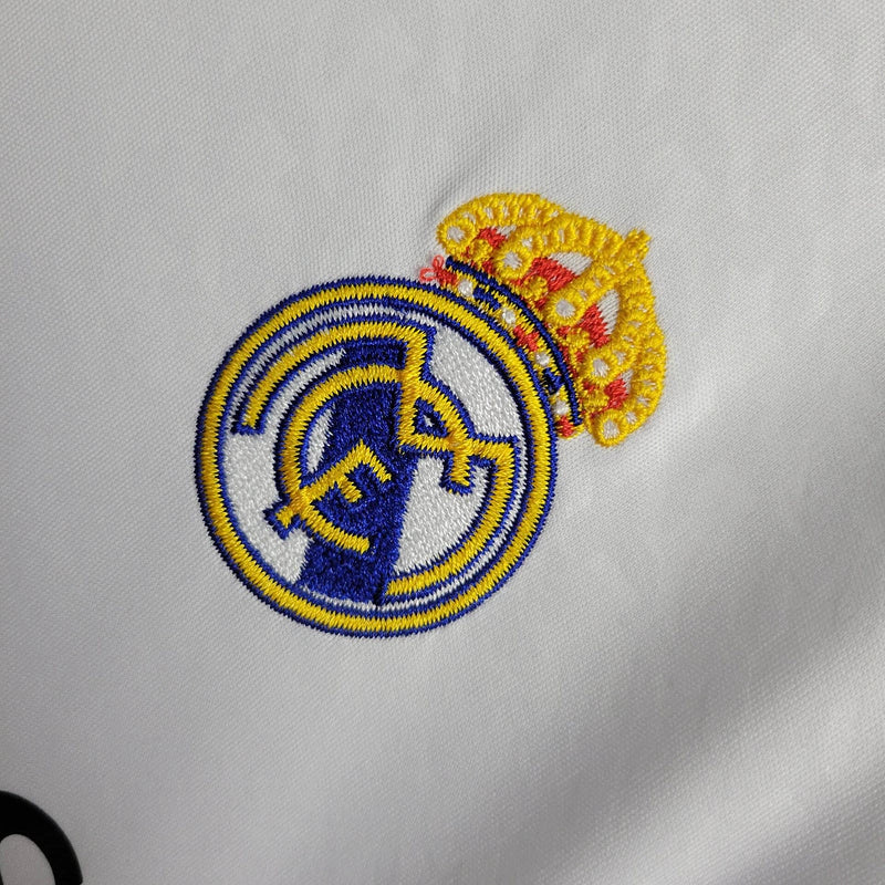 Conjunto Infantil Real Madrid 24/25 Home Adidas - Branco