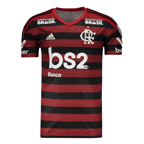 Camisa Flamengo 2019 Final Libertadores + Patrocinio - Vermelha e Preta