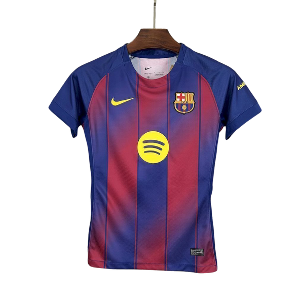 Camisa Barcelona Home 25/26 Nike Torcedor Feminina - Azul e Grená