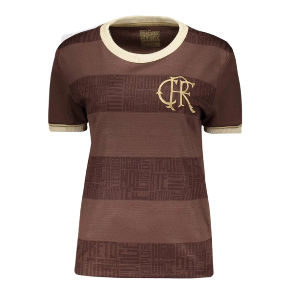 Camisa Flamengo Consciência Negra 2024 Feminina - Marrom