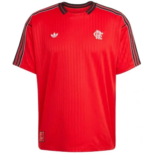 Camisa Flamengo Adidas Icon 25/26 Masculina Torcedor - Vermelho