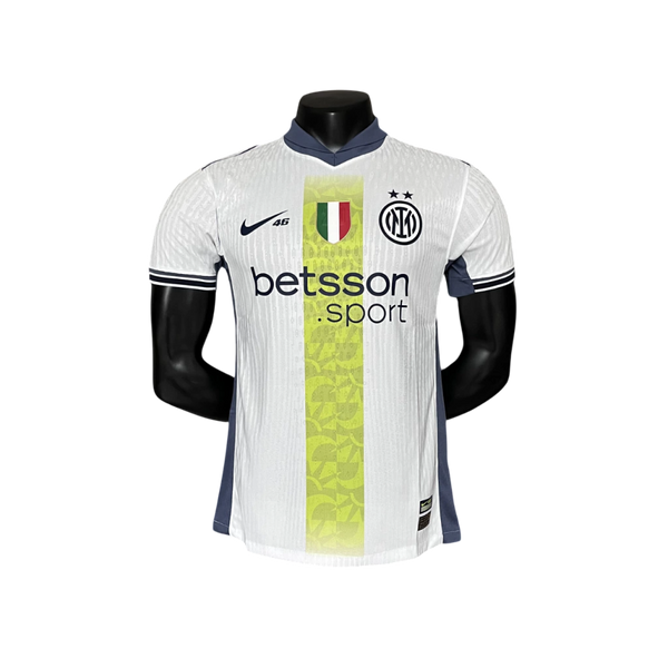 Camisa Inter de Milão Edição Especial Valentino Rossi II 25/26 Nike Jogador - Branca e Verde