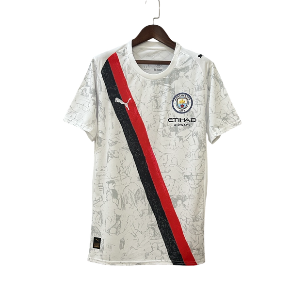Camisa KIDSUPER X Manchester City 25/26 s/n° Torcedor Masculina - Branco