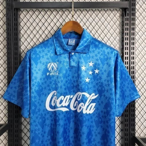 Camisa Cruzeiro Home Retrô 1993/94 Azul - Finta