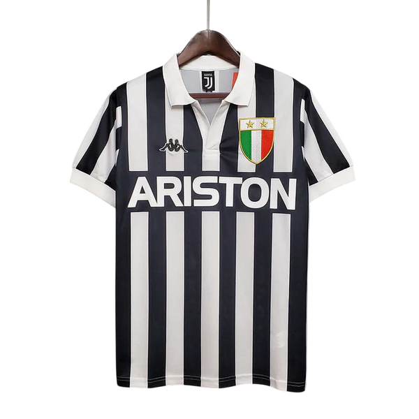 Camisa Juventus Retrô 1984/1985 Preta e Branca - Kappa