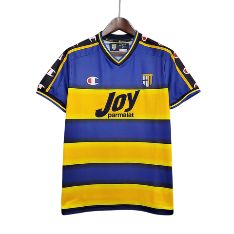 Camisa Parma Retrô 2001/2002 Azul e Amarela - Champion