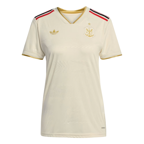 Camisa Flamengo 25/26 Third Adidas Feminina Torcedor - Begê
