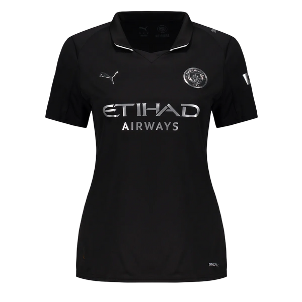 Camisa Manchester City Away 25/26 Puma Torcedor Feminina - Preto
