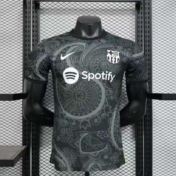 Camisa Barcelona Edição Especial 2024/25 Jogador Nike Masculino com Patch - Preta e Branca