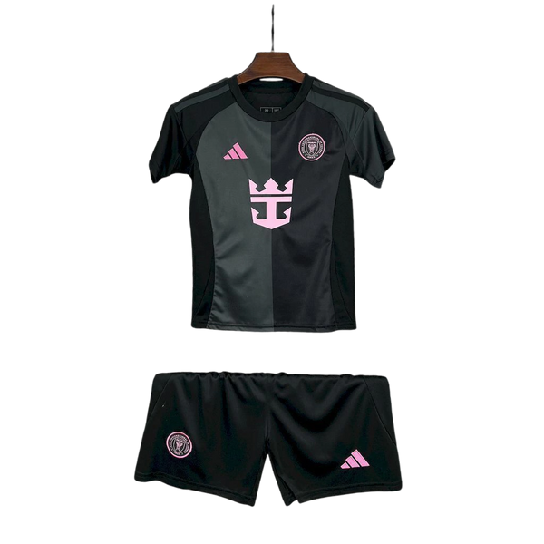 Kit Infantil Inter Miami Away 25/26 - Adidas - Preto