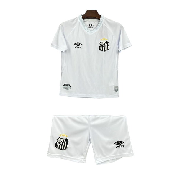 Kit Infantil Santos Home 25/26 - Umbro - Branco