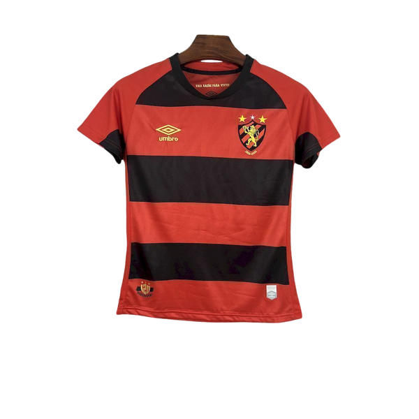 Camisa Sport Home 25/26 Umbro Torcedor Feminina - Preto e Vermelho