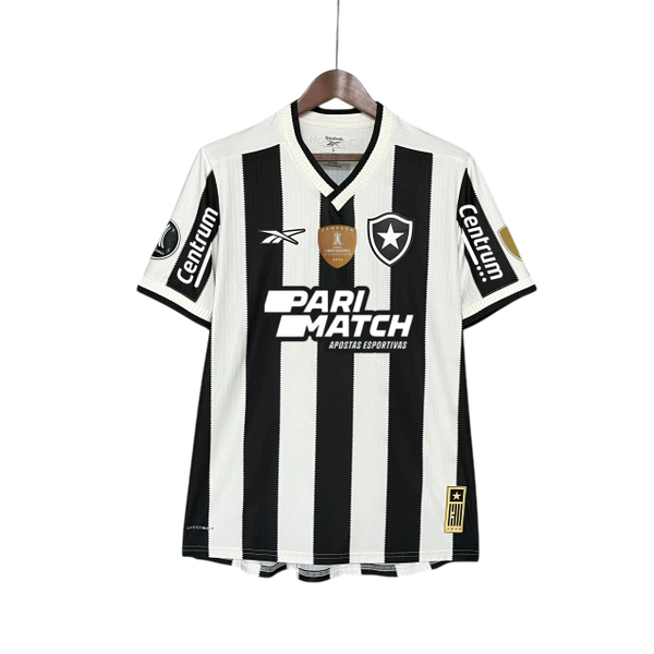 Camisa Botafogo Home 24/25 Reebok Torcedor Masculina com Patch e Patrocínios