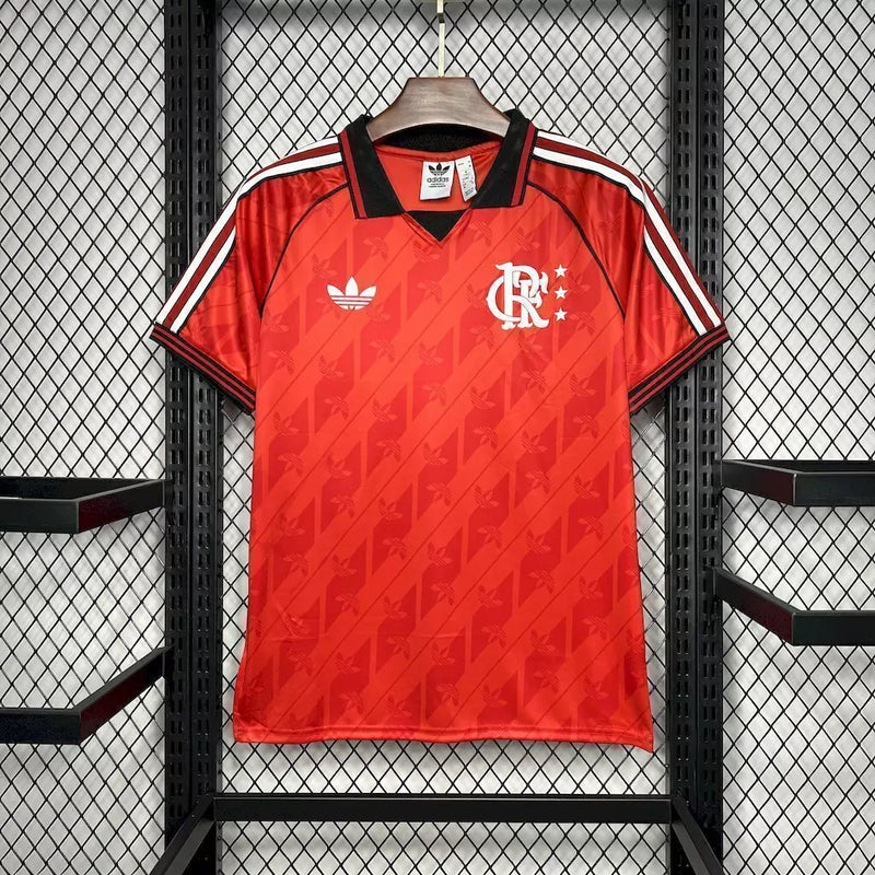 Camisa Flamengo 24/25 Lifestyle Adidas Feminina Torcedor - Vermelha