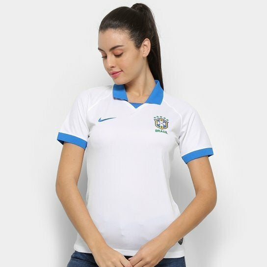 Camisa Retrô Seleção Brasil 2019/20 Third Feminino - Branco